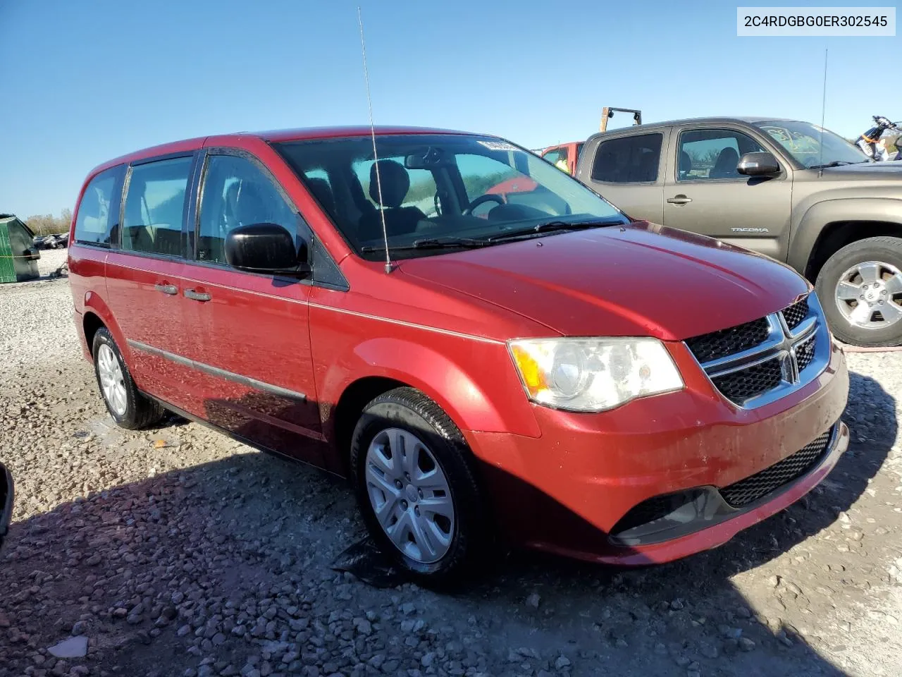 2014 Dodge Grand Caravan Se VIN: 2C4RDGBG0ER302545 Lot: 76408374