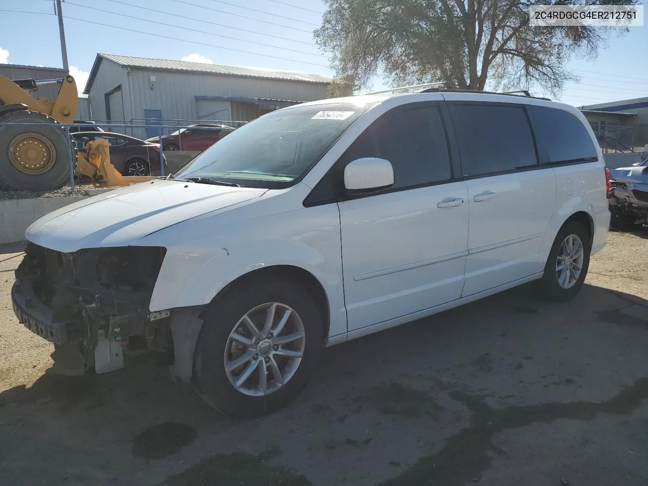 2014 Dodge Grand Caravan Sxt VIN: 2C4RDGCG4ER212751 Lot: 76543164