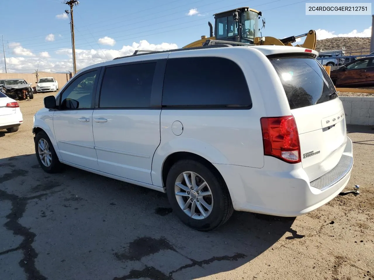 2014 Dodge Grand Caravan Sxt VIN: 2C4RDGCG4ER212751 Lot: 76543164