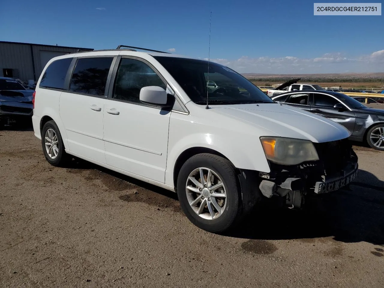 2014 Dodge Grand Caravan Sxt VIN: 2C4RDGCG4ER212751 Lot: 76543164