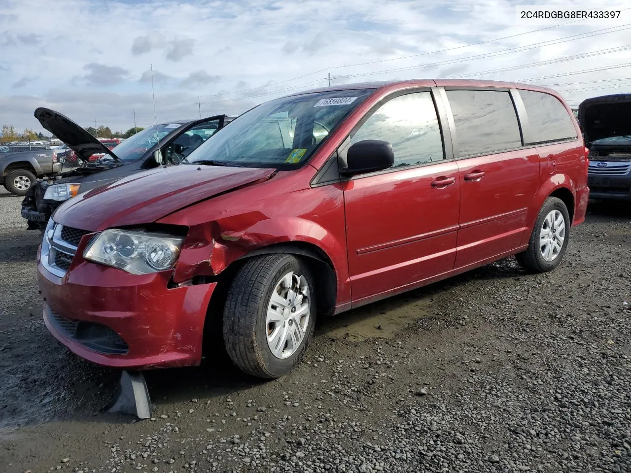 2014 Dodge Grand Caravan Se VIN: 2C4RDGBG8ER433397 Lot: 76559804