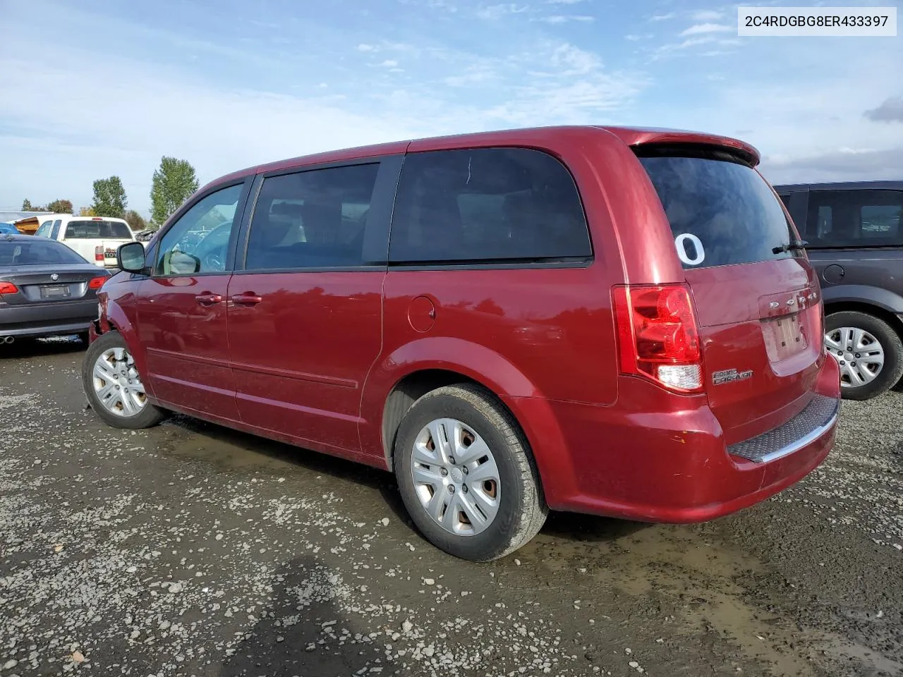 2014 Dodge Grand Caravan Se VIN: 2C4RDGBG8ER433397 Lot: 76559804