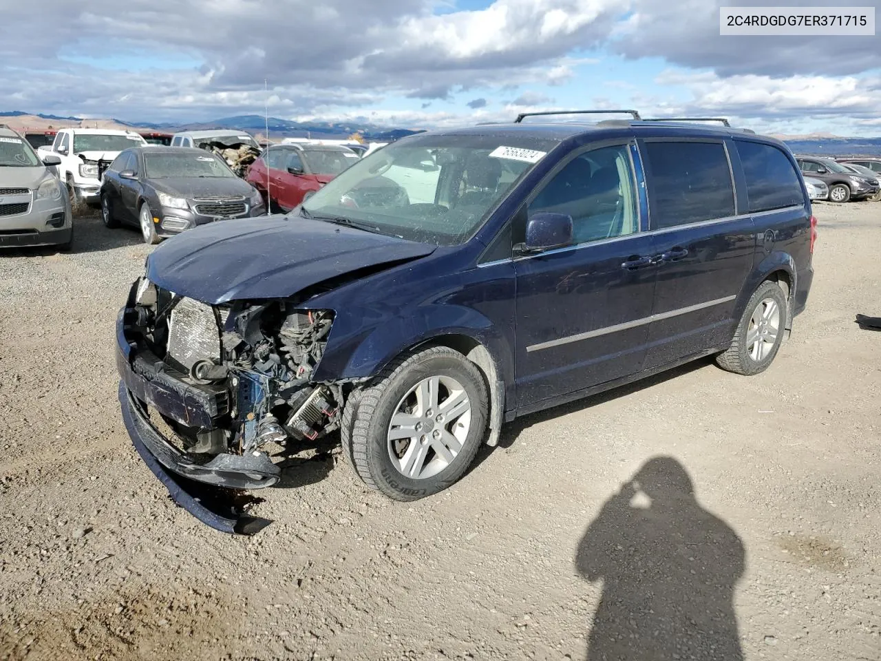 2014 Dodge Grand Caravan Crew VIN: 2C4RDGDG7ER371715 Lot: 76563024