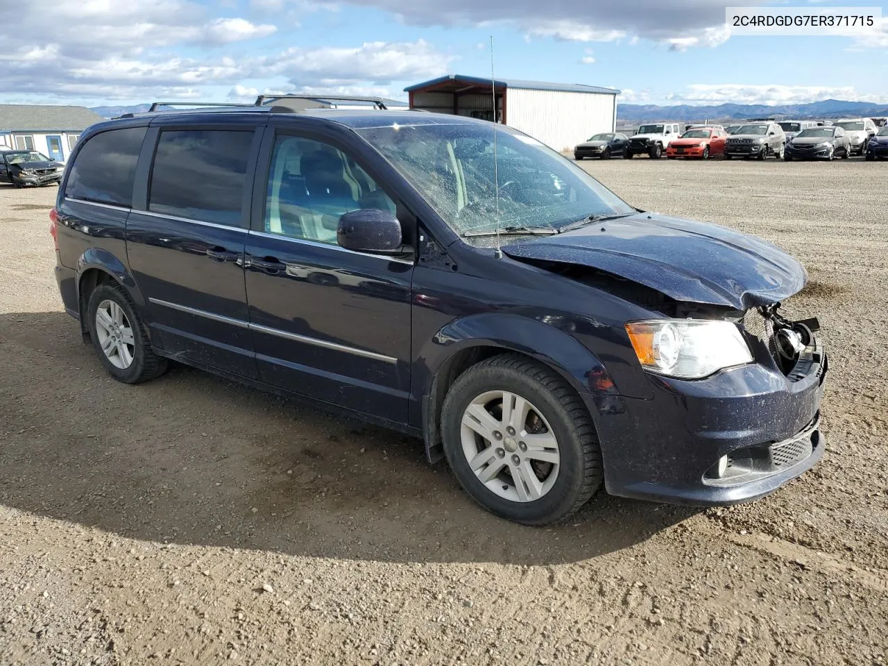 2014 Dodge Grand Caravan Crew VIN: 2C4RDGDG7ER371715 Lot: 76563024