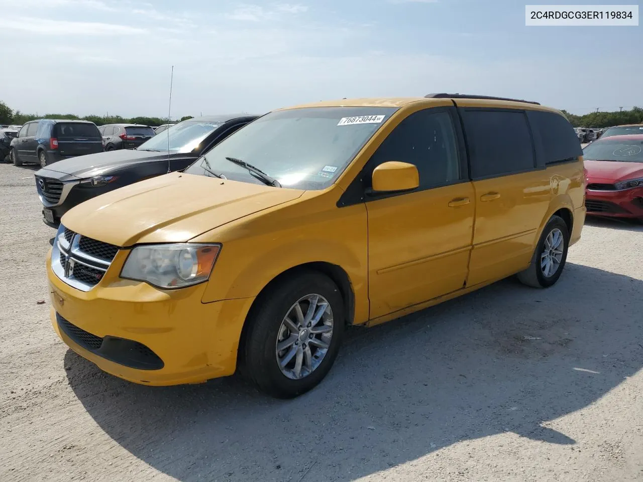 2014 Dodge Grand Caravan Sxt VIN: 2C4RDGCG3ER119834 Lot: 76873044