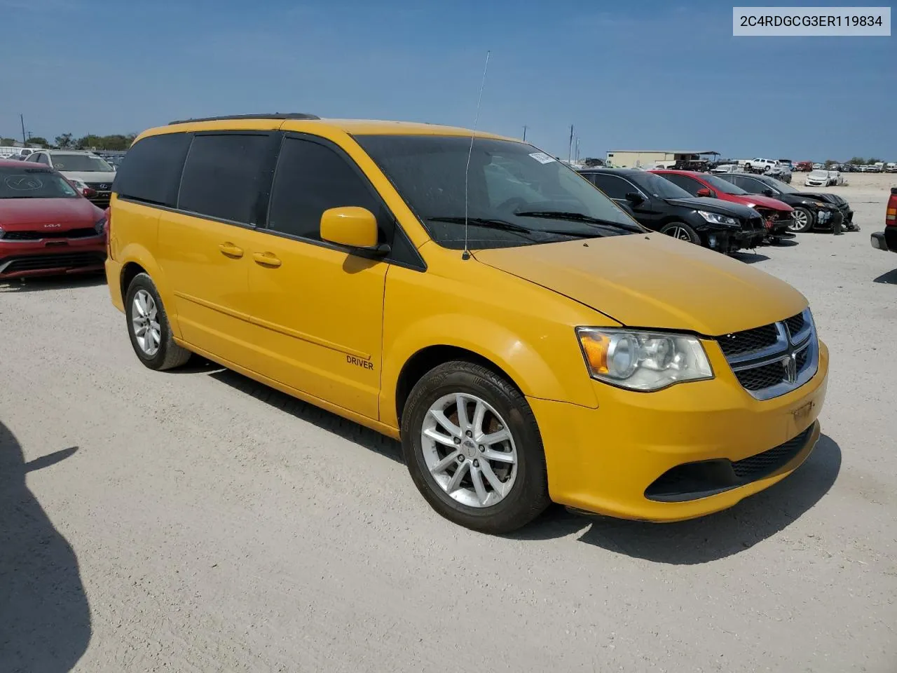 2014 Dodge Grand Caravan Sxt VIN: 2C4RDGCG3ER119834 Lot: 76873044