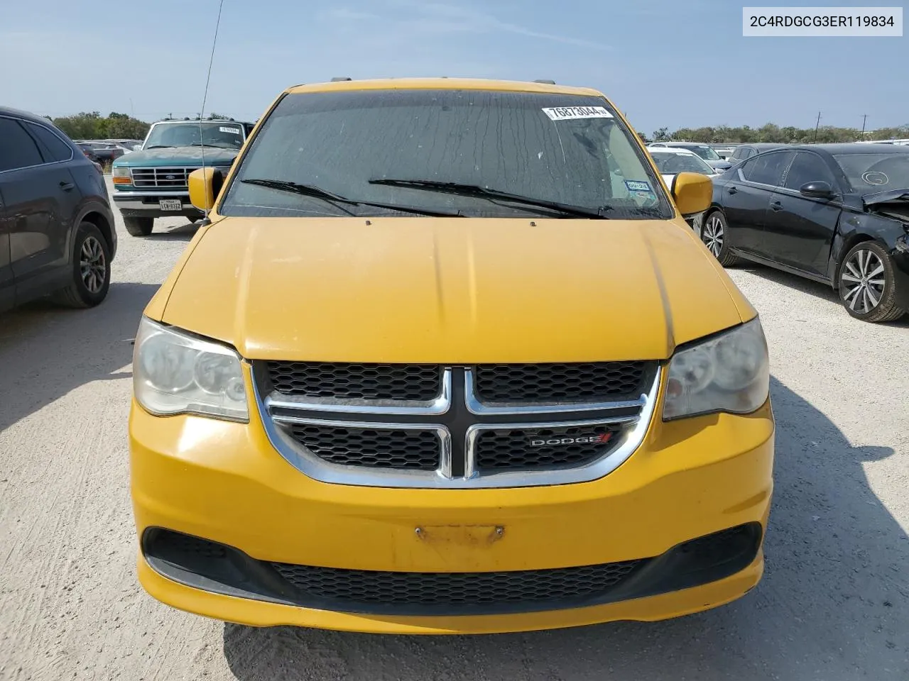 2014 Dodge Grand Caravan Sxt VIN: 2C4RDGCG3ER119834 Lot: 76873044