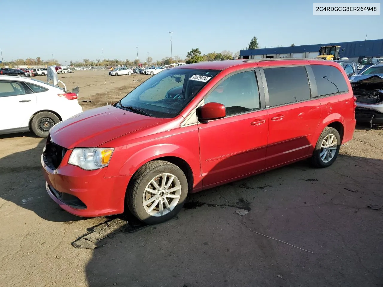 2014 Dodge Grand Caravan Sxt VIN: 2C4RDGCG8ER264948 Lot: 76929434