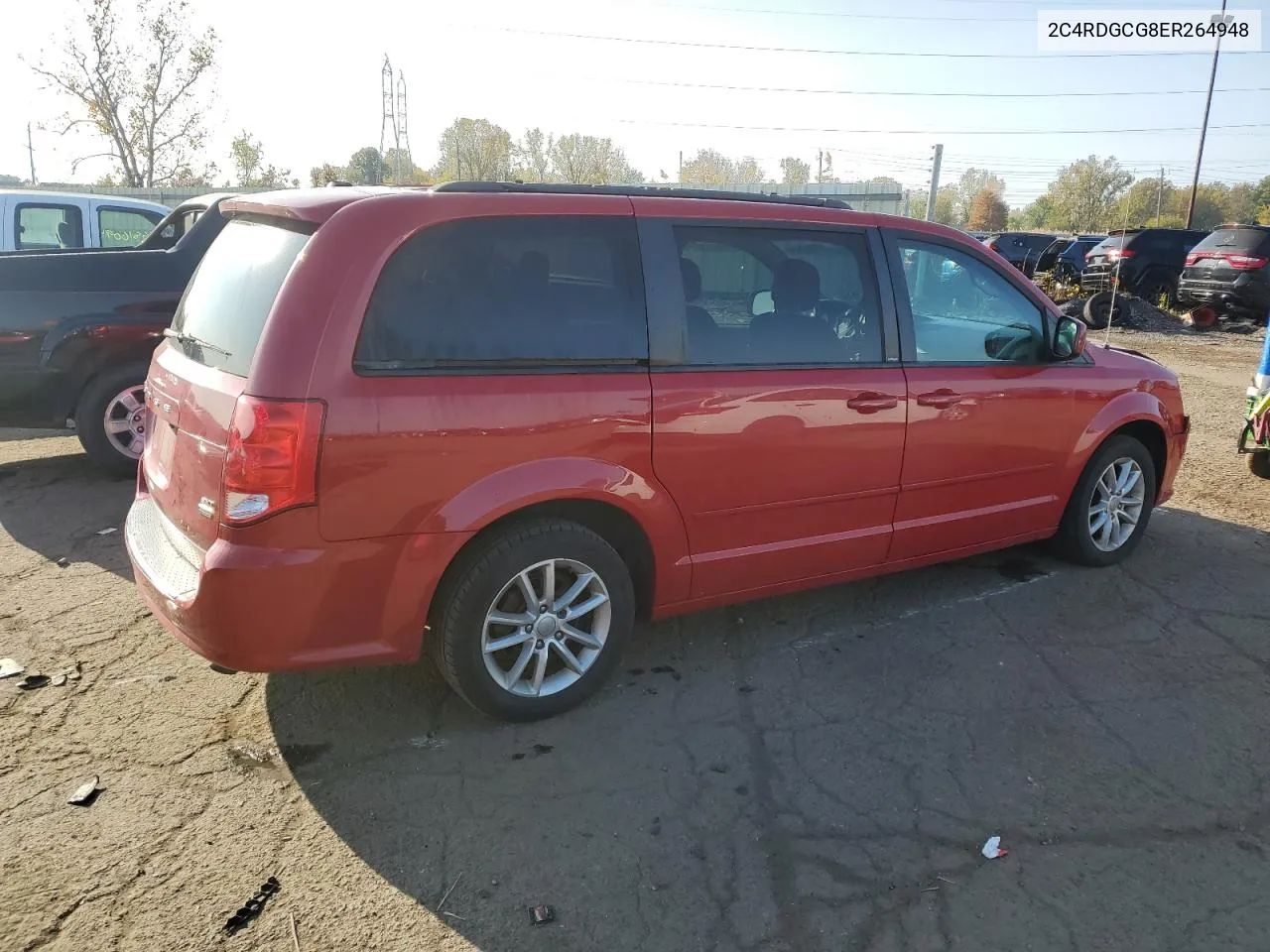 2014 Dodge Grand Caravan Sxt VIN: 2C4RDGCG8ER264948 Lot: 76929434