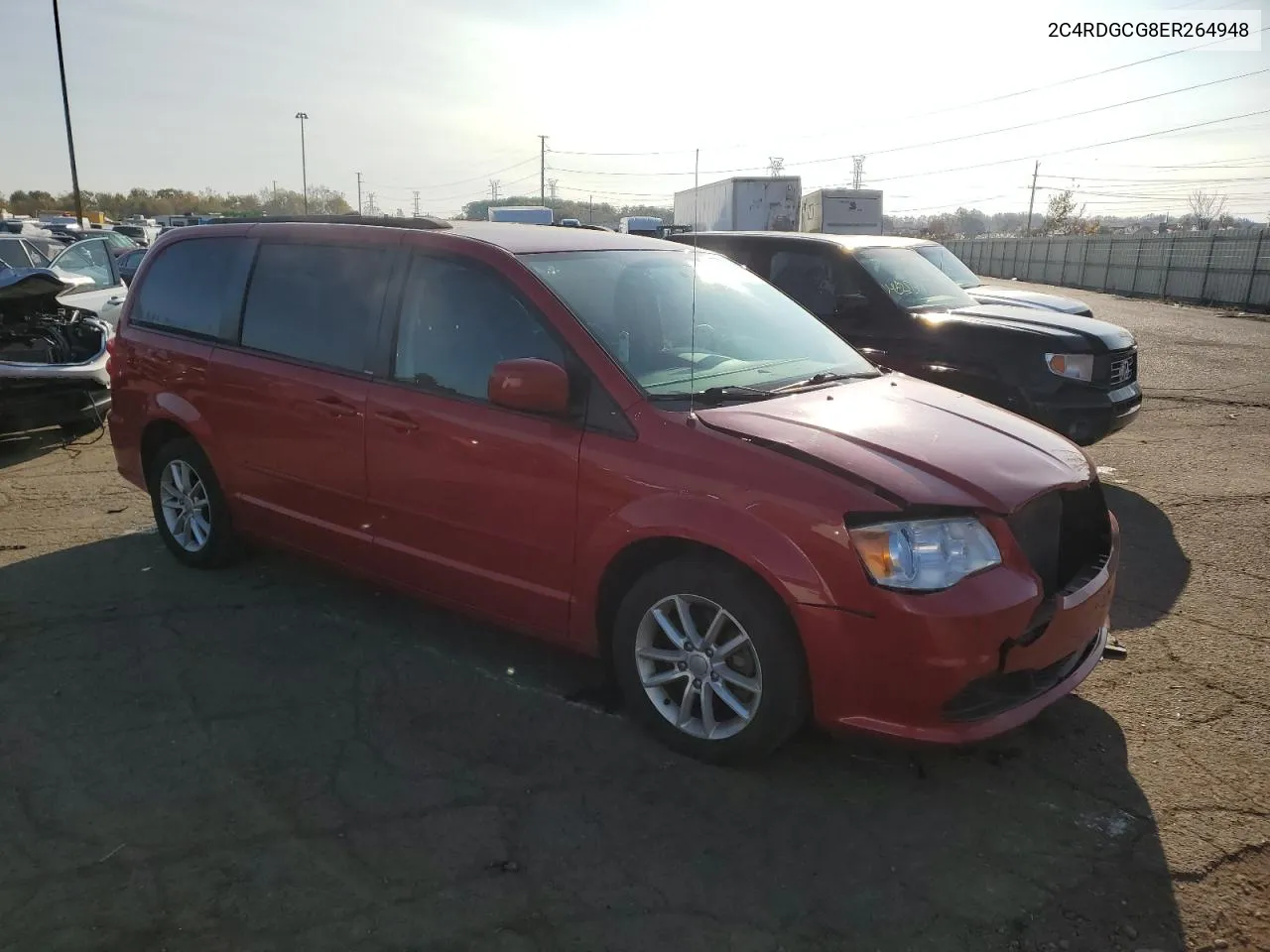 2014 Dodge Grand Caravan Sxt VIN: 2C4RDGCG8ER264948 Lot: 76929434