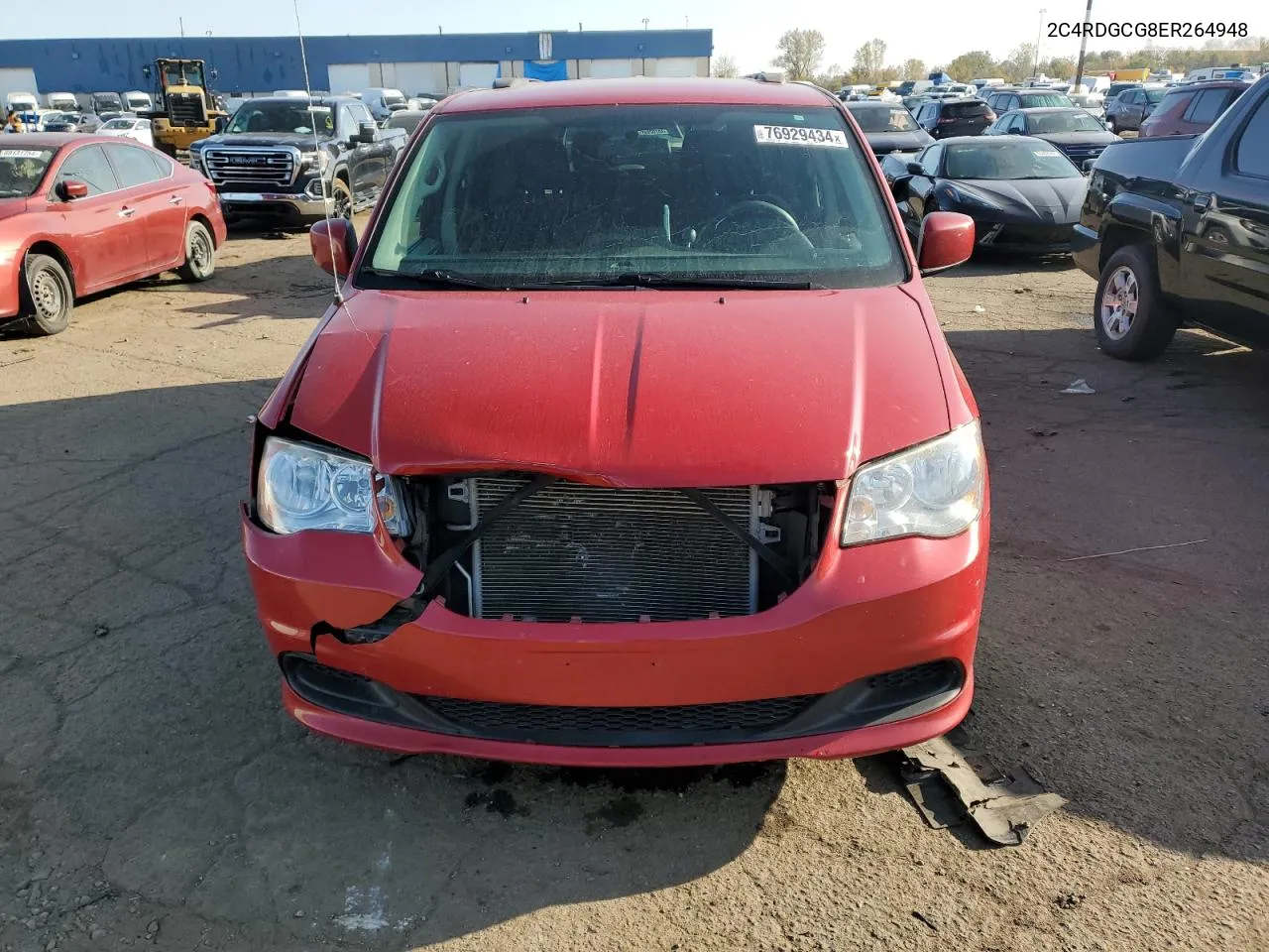 2014 Dodge Grand Caravan Sxt VIN: 2C4RDGCG8ER264948 Lot: 76929434