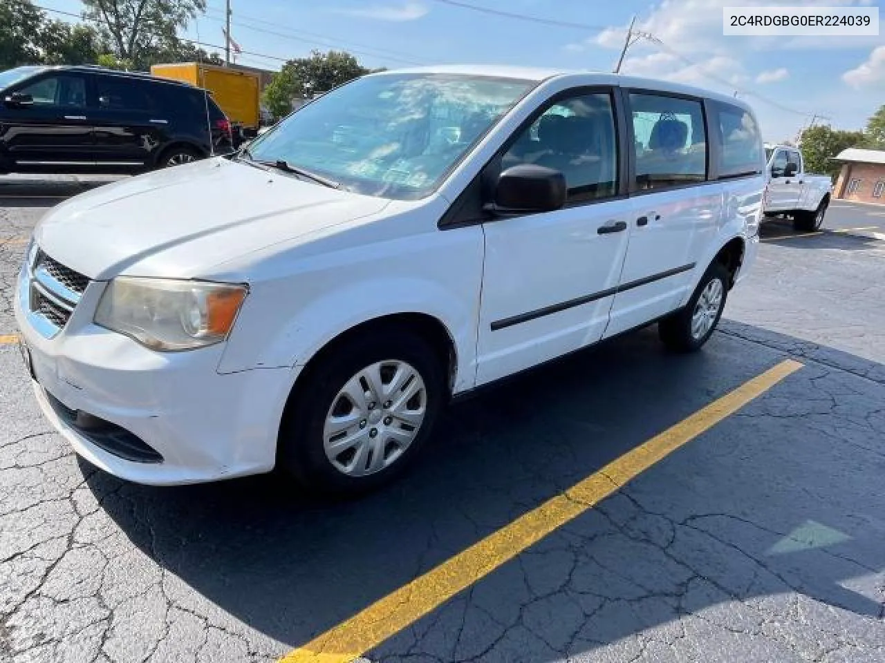 2014 Dodge Grand Caravan Se VIN: 2C4RDGBG0ER224039 Lot: 77004094