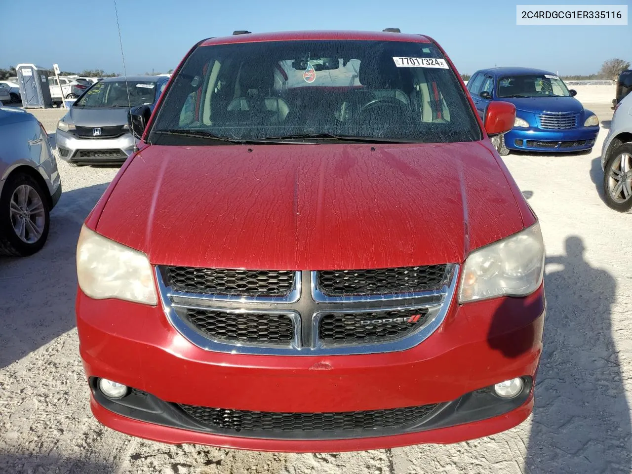 2014 Dodge Grand Caravan Sxt VIN: 2C4RDGCG1ER335116 Lot: 77017324