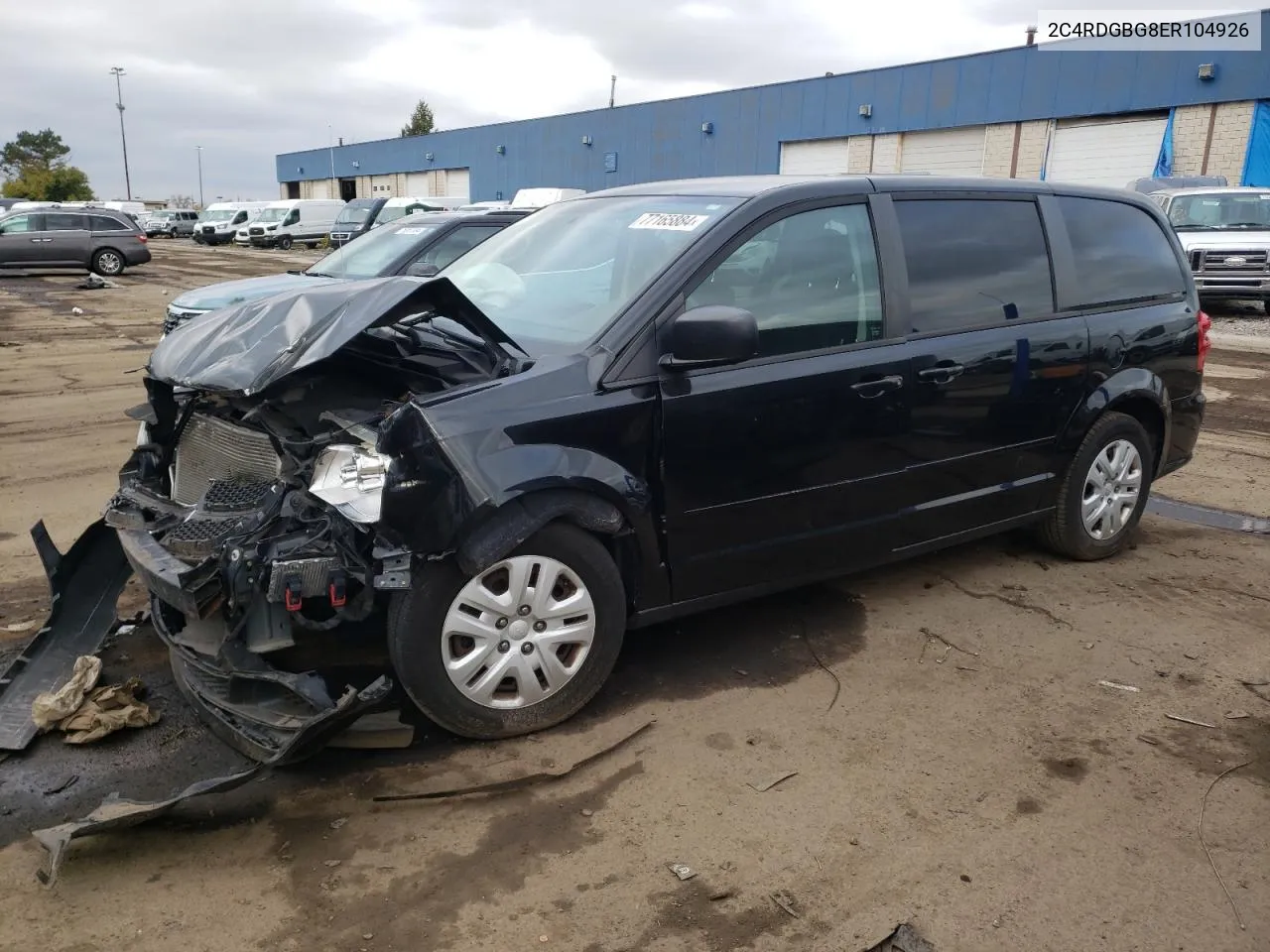 2C4RDGBG8ER104926 2014 Dodge Grand Caravan Se