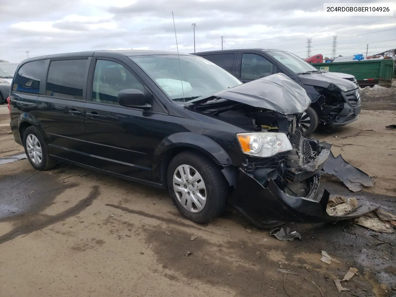 2C4RDGBG8ER104926 2014 Dodge Grand Caravan Se