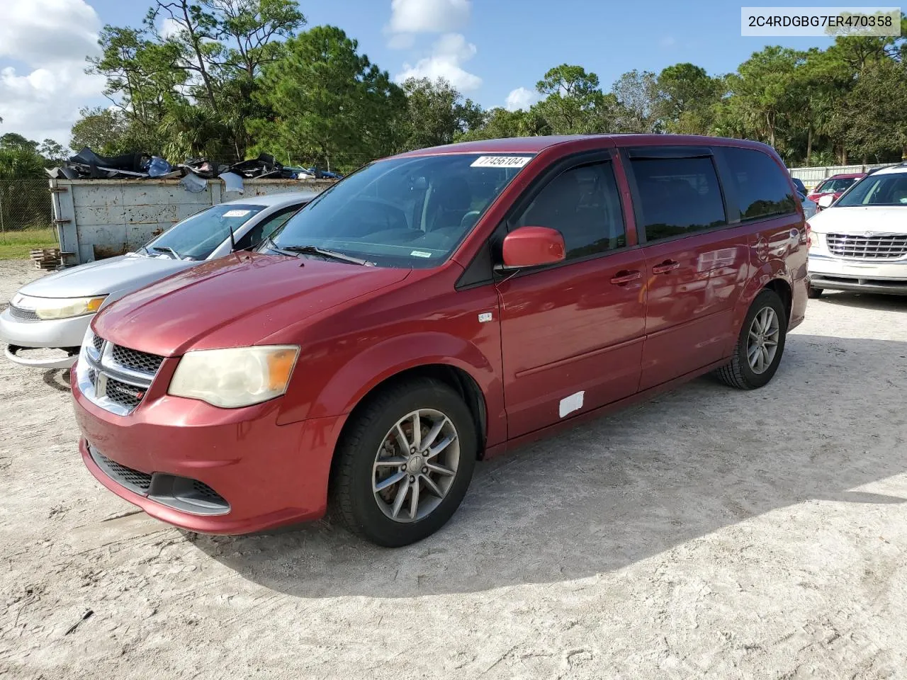 2014 Dodge Grand Caravan Se VIN: 2C4RDGBG7ER470358 Lot: 77456104