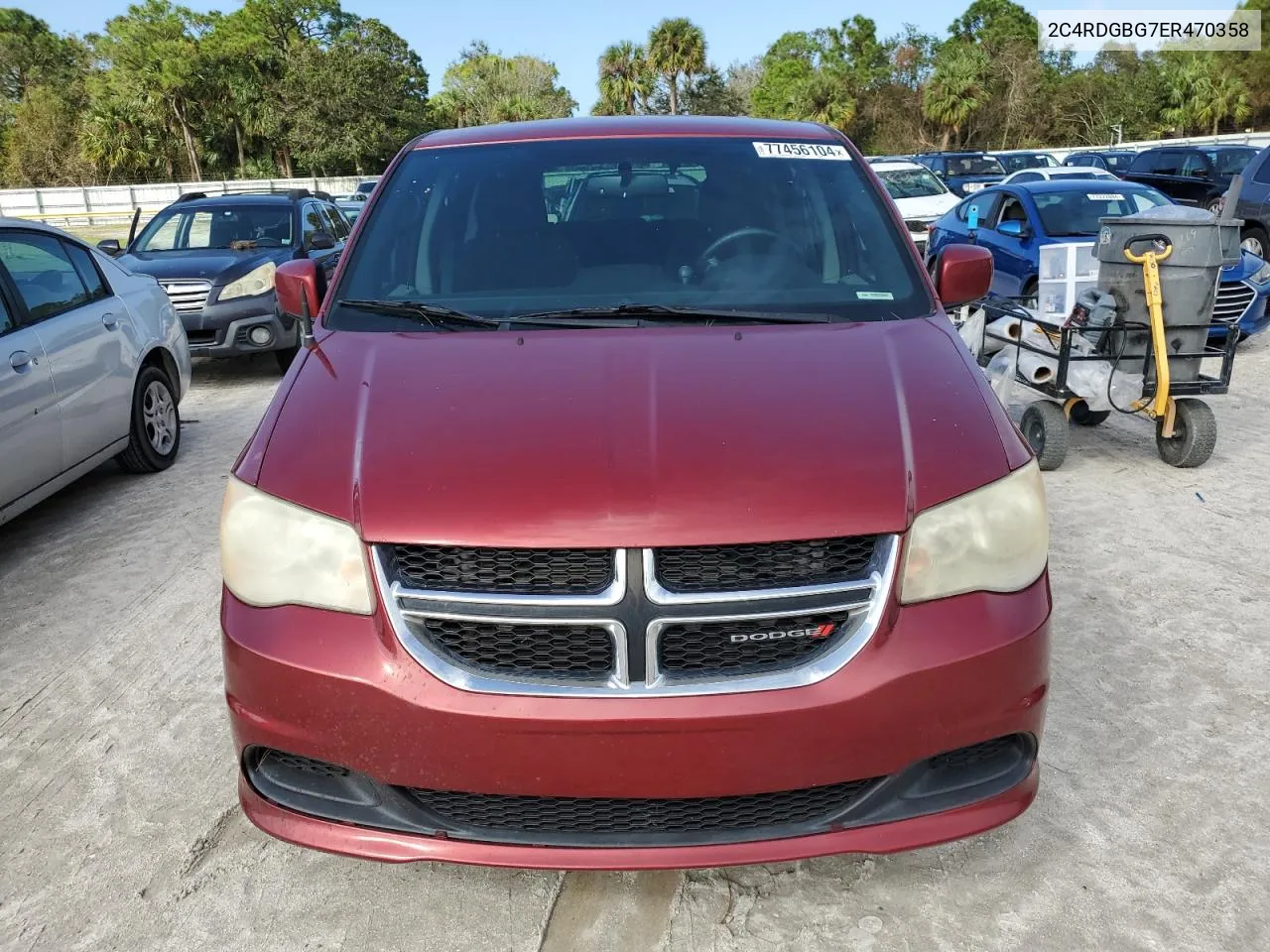 2014 Dodge Grand Caravan Se VIN: 2C4RDGBG7ER470358 Lot: 77456104