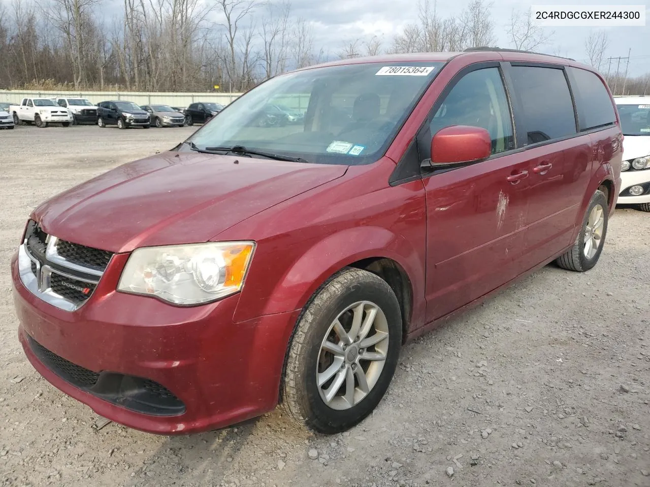 2014 Dodge Grand Caravan Sxt VIN: 2C4RDGCGXER244300 Lot: 78015364