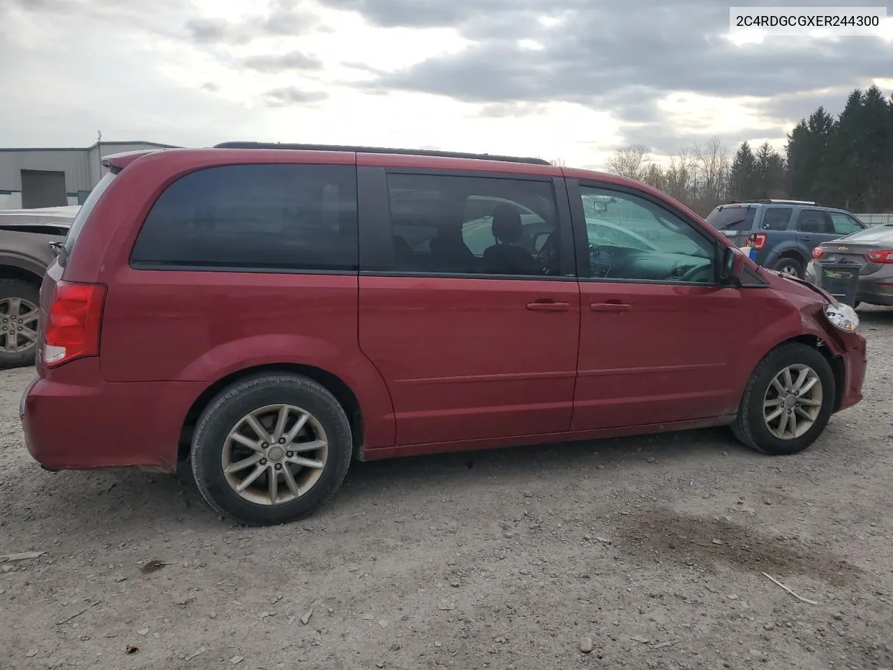 2014 Dodge Grand Caravan Sxt VIN: 2C4RDGCGXER244300 Lot: 78015364