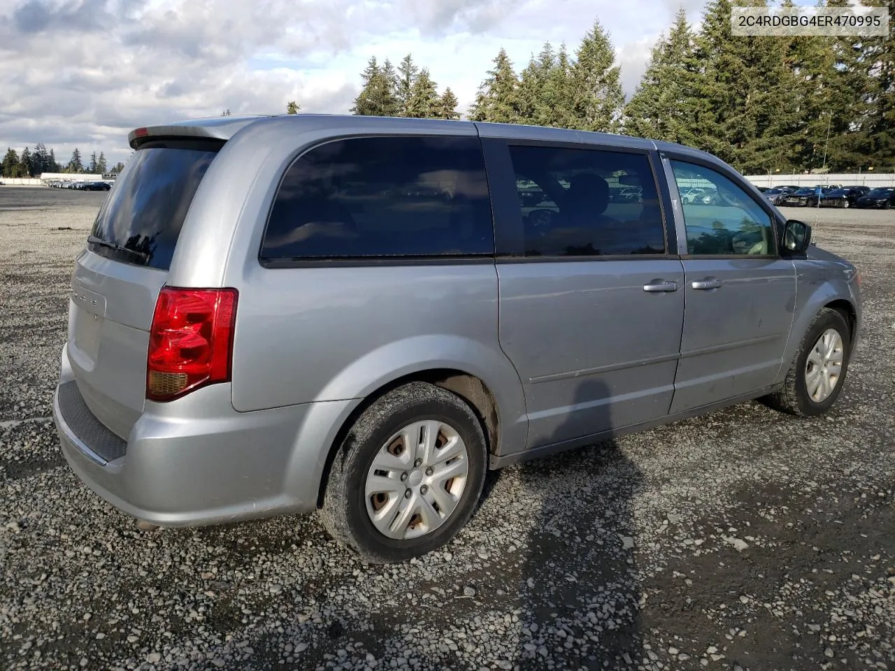 2014 Dodge Grand Caravan Se VIN: 2C4RDGBG4ER470995 Lot: 78100894