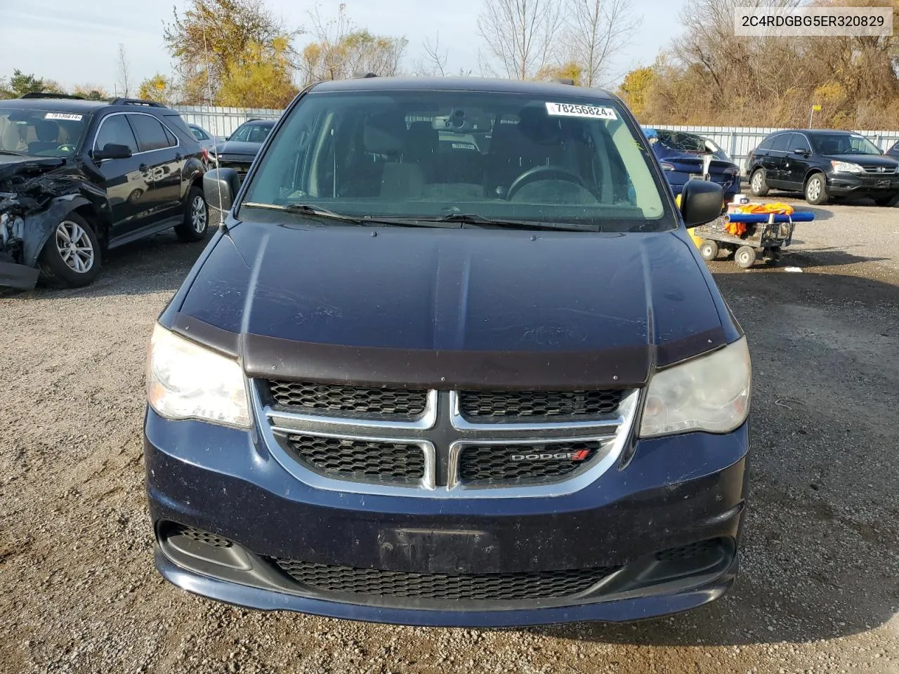 2014 Dodge Grand Caravan Se VIN: 2C4RDGBG5ER320829 Lot: 78256824