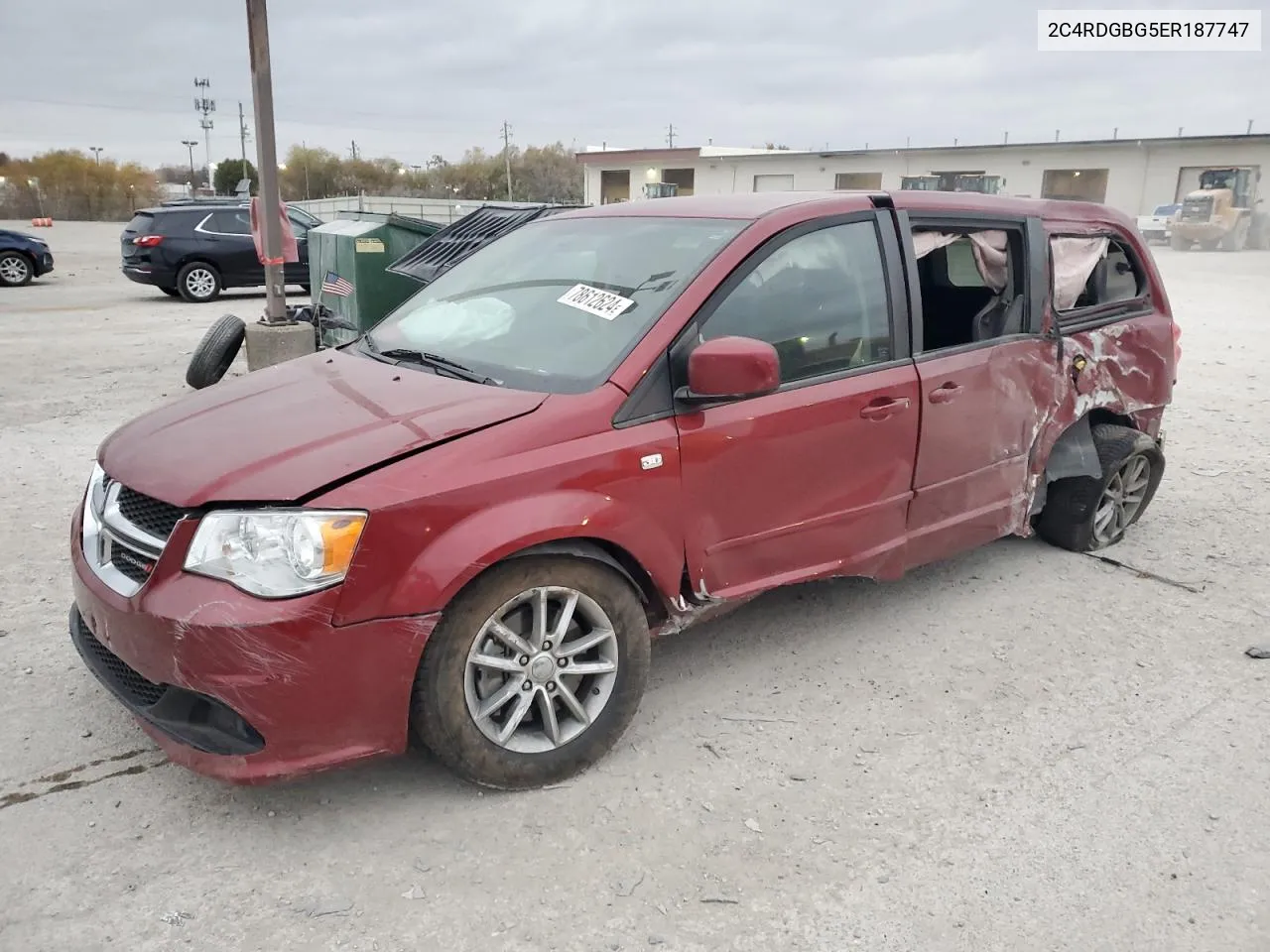 2014 Dodge Grand Caravan Se VIN: 2C4RDGBG5ER187747 Lot: 78612624