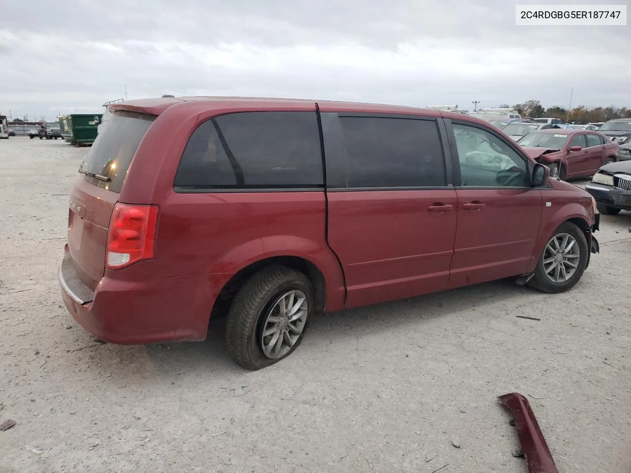 2014 Dodge Grand Caravan Se VIN: 2C4RDGBG5ER187747 Lot: 78612624