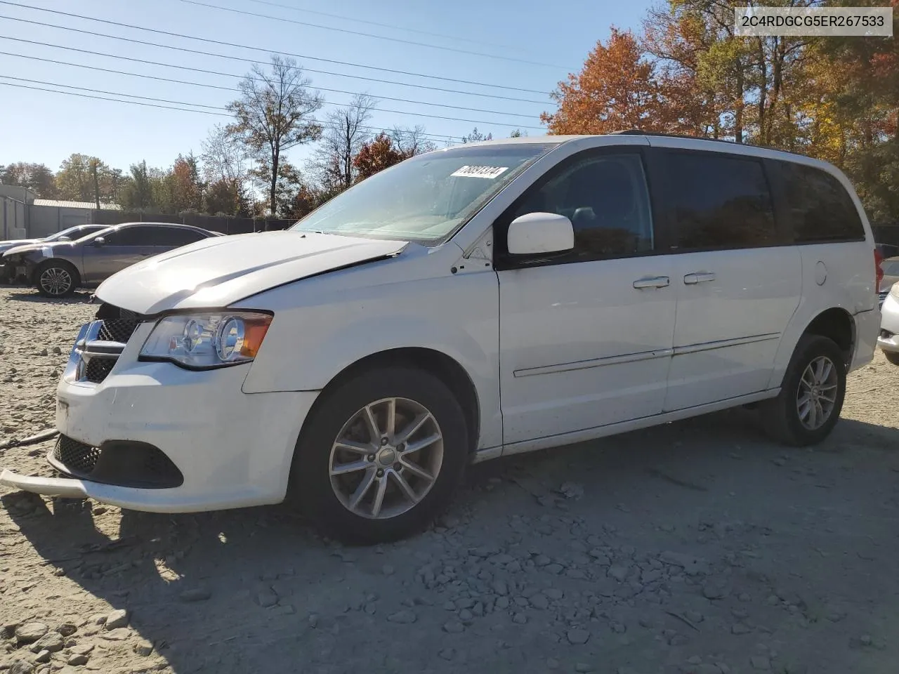 2014 Dodge Grand Caravan Sxt VIN: 2C4RDGCG5ER267533 Lot: 78891374