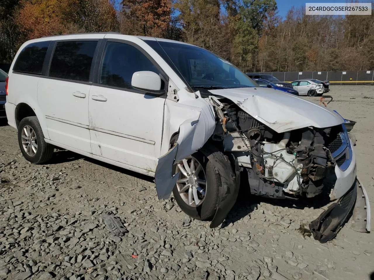 2014 Dodge Grand Caravan Sxt VIN: 2C4RDGCG5ER267533 Lot: 78891374