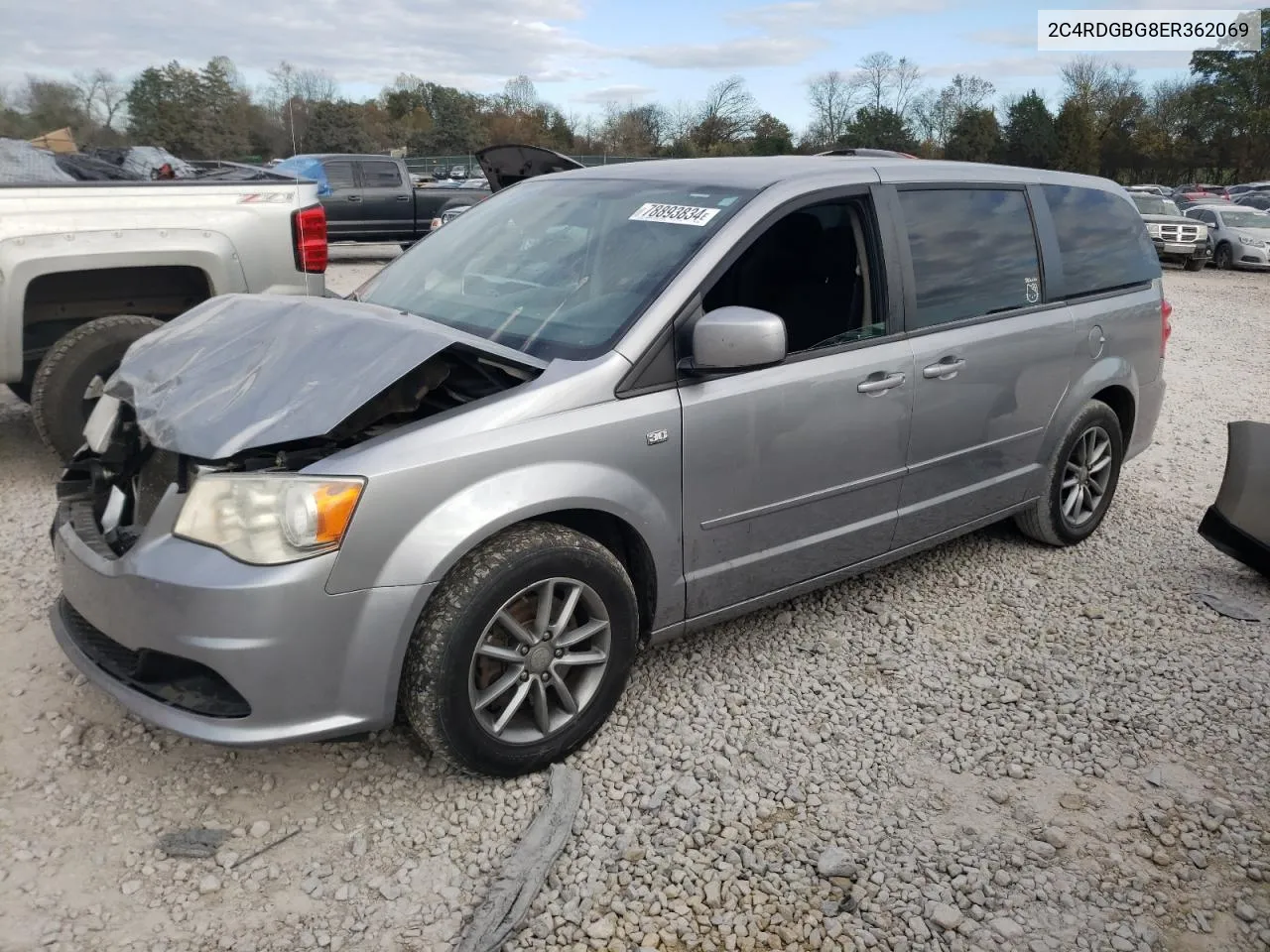 2014 Dodge Grand Caravan Se VIN: 2C4RDGBG8ER362069 Lot: 78893834