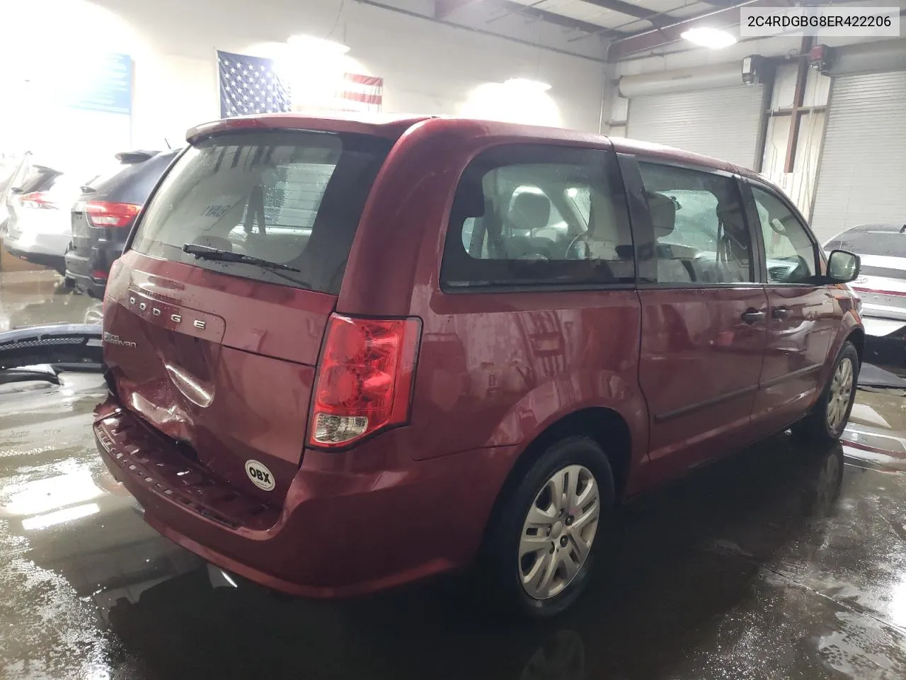 2014 Dodge Grand Caravan Se VIN: 2C4RDGBG8ER422206 Lot: 80018754