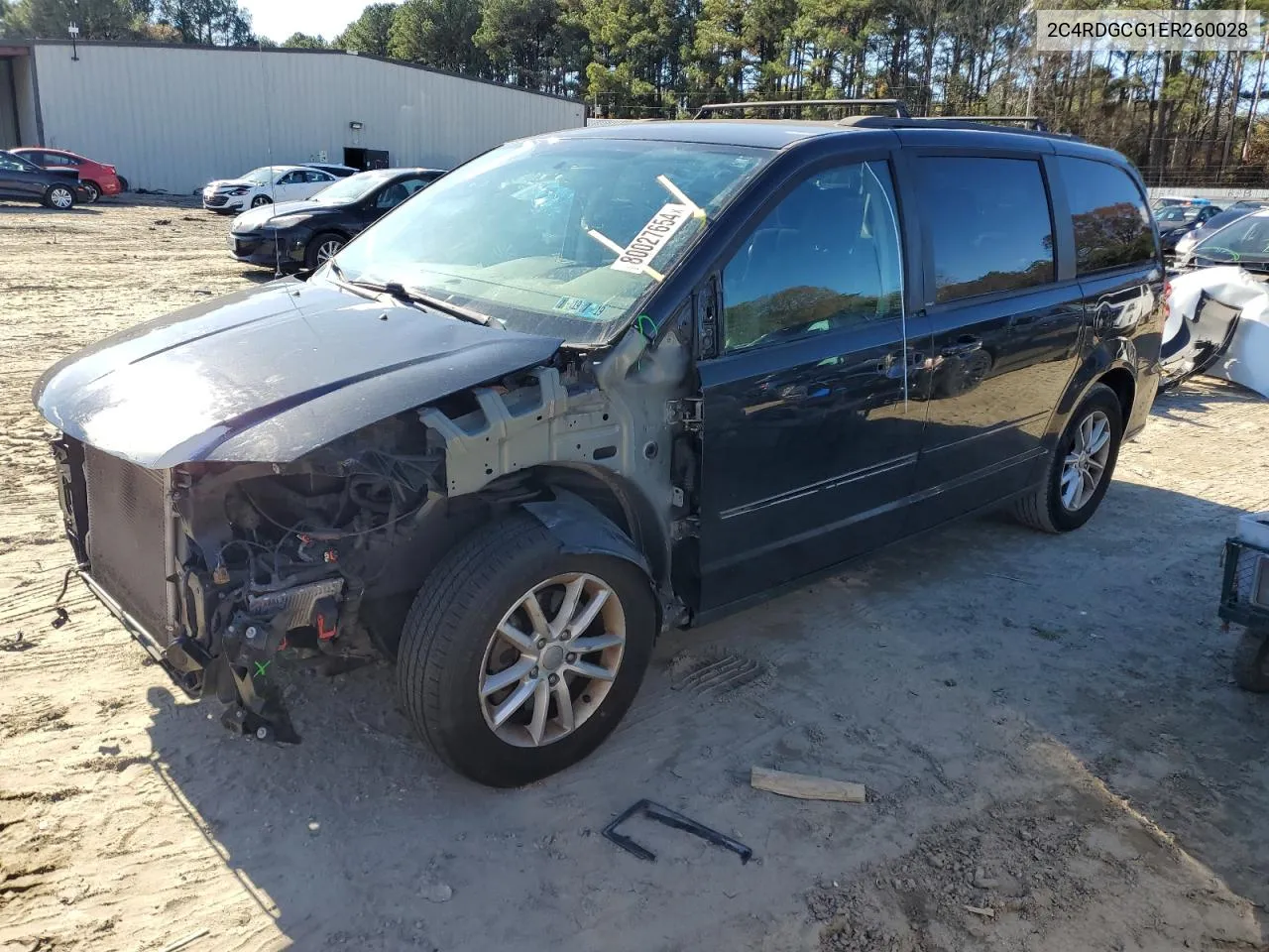 2014 Dodge Grand Caravan Sxt VIN: 2C4RDGCG1ER260028 Lot: 80027654