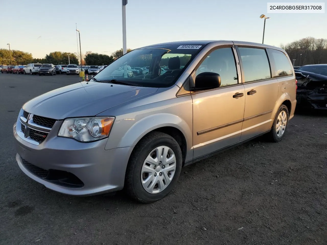 2014 Dodge Grand Caravan Se VIN: 2C4RDGBG5ER317008 Lot: 80492824