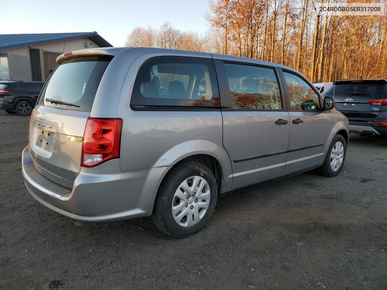 2014 Dodge Grand Caravan Se VIN: 2C4RDGBG5ER317008 Lot: 80492824