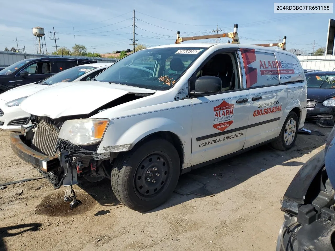 2015 Dodge Grand Caravan Se VIN: 2C4RDGBG7FR651168 Lot: 52137344