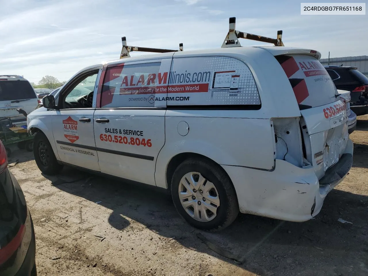 2C4RDGBG7FR651168 2015 Dodge Grand Caravan Se