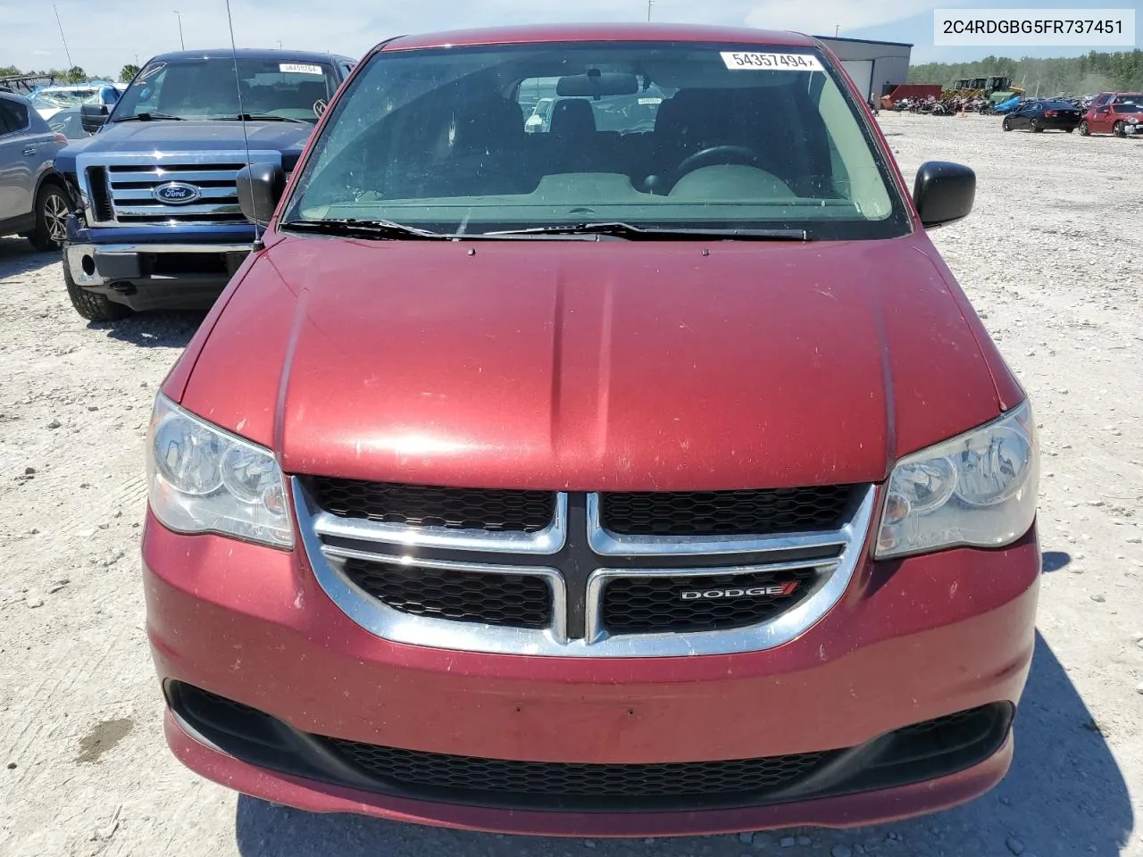 2015 Dodge Grand Caravan Se VIN: 2C4RDGBG5FR737451 Lot: 54357494