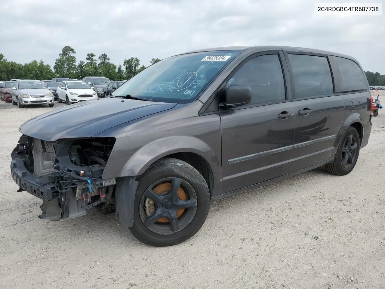 2015 Dodge Grand Caravan Se VIN: 2C4RDGBG4FR687738 Lot: 56328354