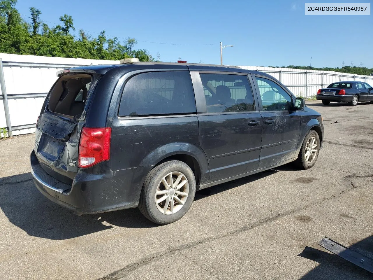 2015 Dodge Grand Caravan Sxt VIN: 2C4RDGCG5FR540987 Lot: 56811254