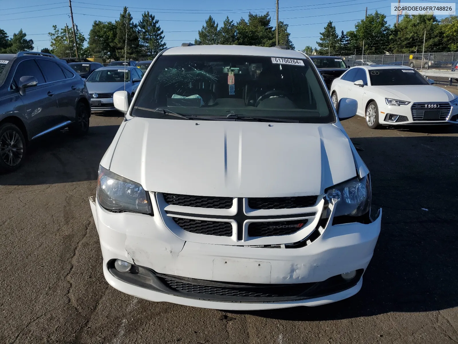 2015 Dodge Grand Caravan R/T VIN: 2C4RDGEG6FR748826 Lot: 61706264