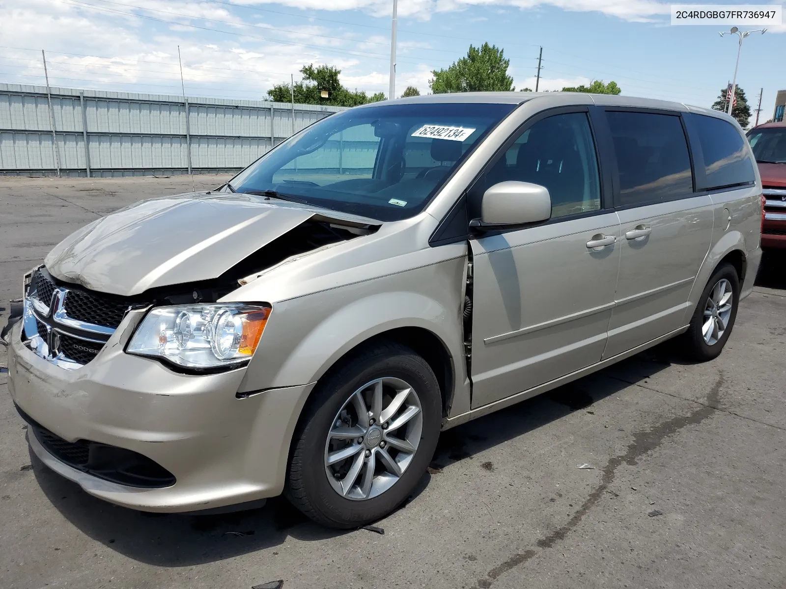 2C4RDGBG7FR736947 2015 Dodge Grand Caravan Se