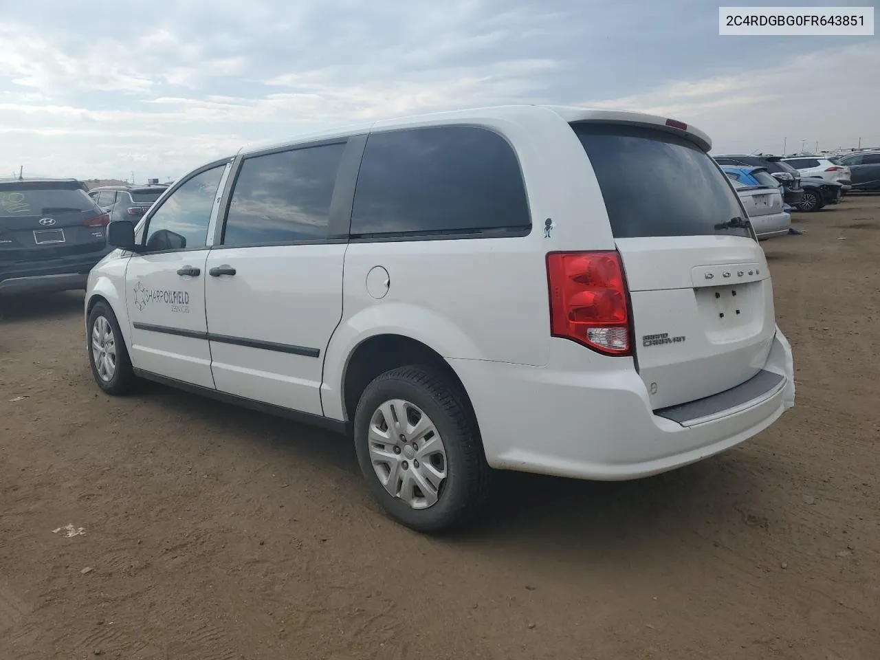 2C4RDGBG0FR643851 2015 Dodge Grand Caravan Se