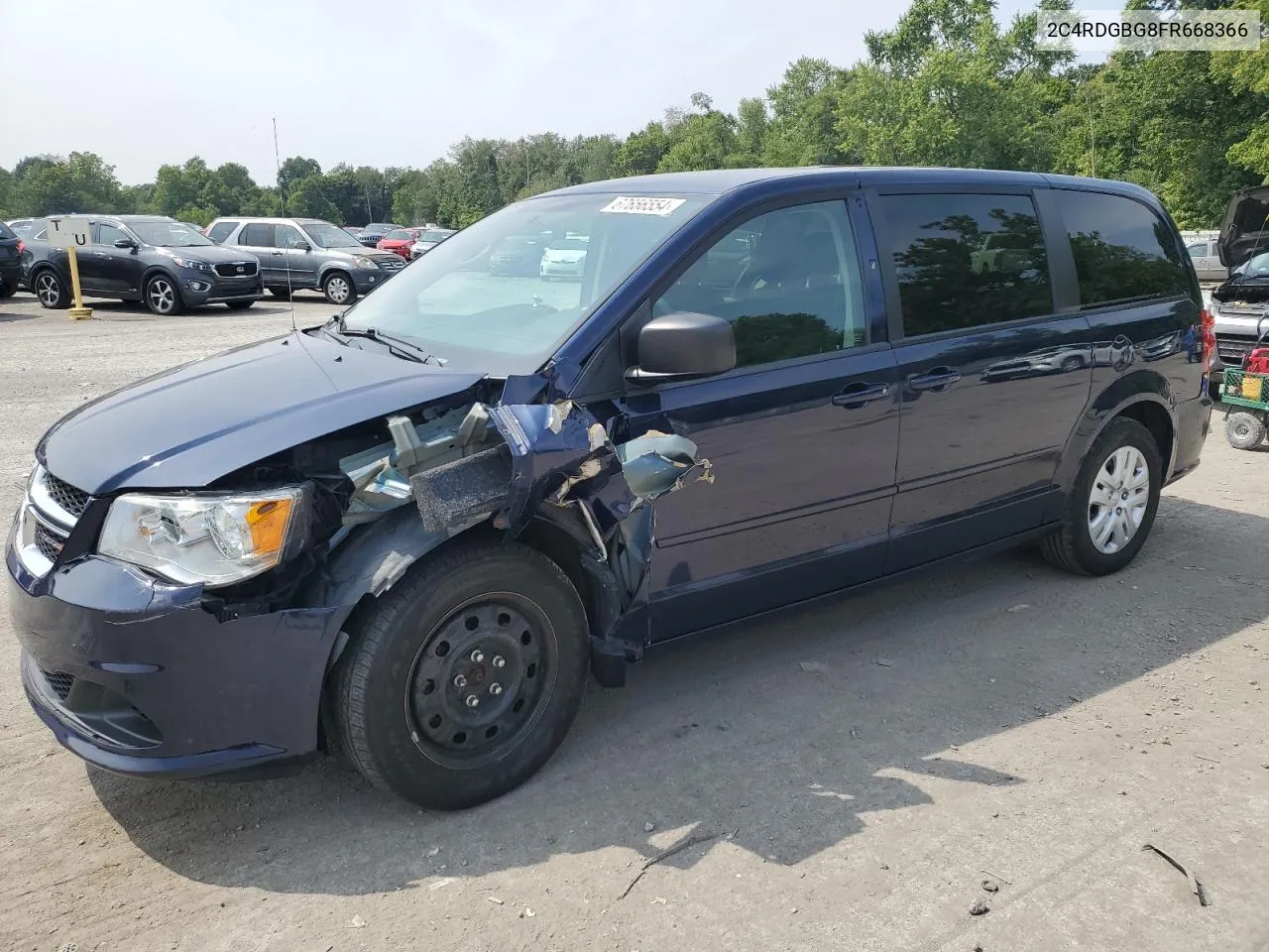 2015 Dodge Grand Caravan Se VIN: 2C4RDGBG8FR668366 Lot: 67656554