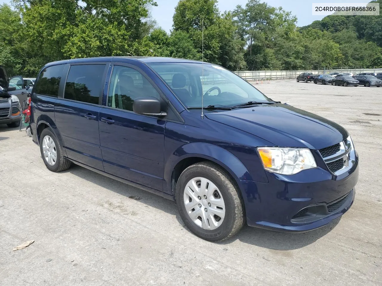 2015 Dodge Grand Caravan Se VIN: 2C4RDGBG8FR668366 Lot: 67656554