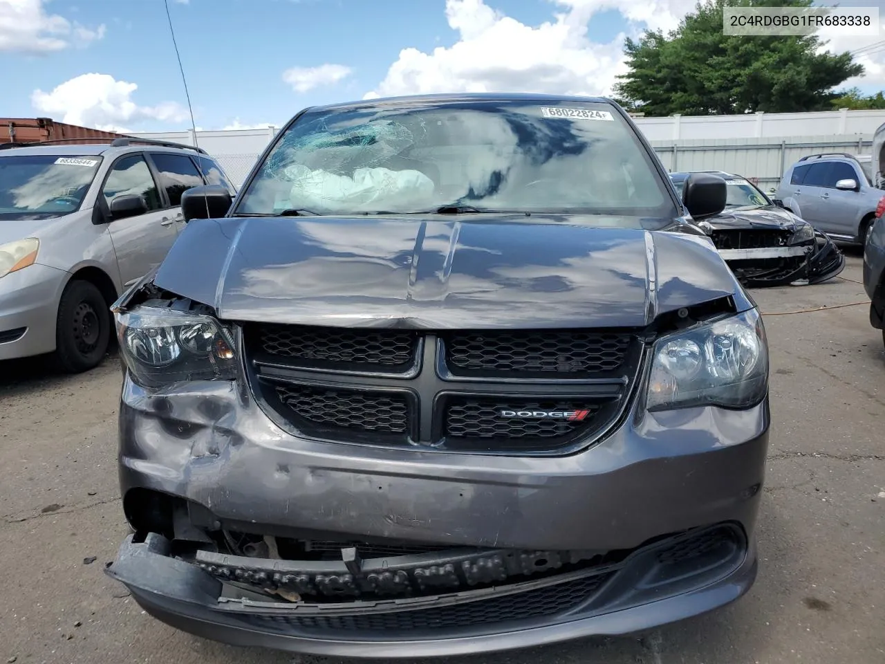 2015 Dodge Grand Caravan Se VIN: 2C4RDGBG1FR683338 Lot: 68022824