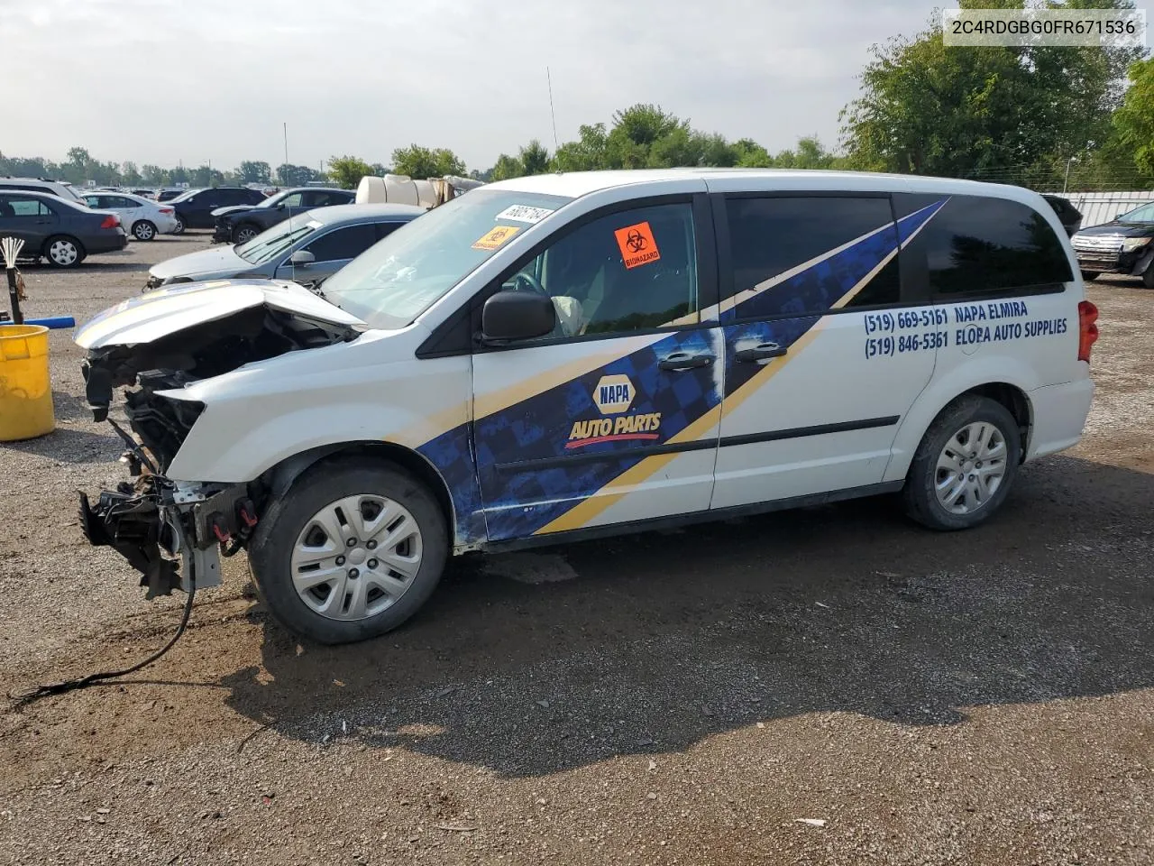 2C4RDGBG0FR671536 2015 Dodge Grand Caravan Se