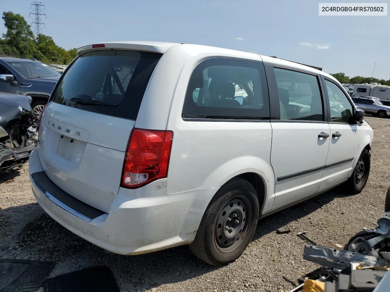 2015 Dodge Grand Caravan Se VIN: 2C4RDGBG4FR570502 Lot: 68307114