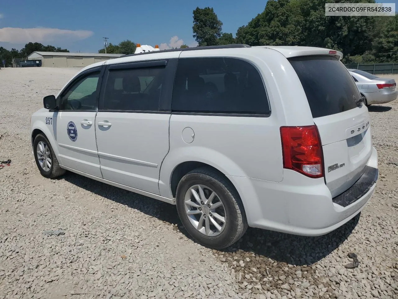 2015 Dodge Grand Caravan Sxt VIN: 2C4RDGCG9FR542838 Lot: 69007574