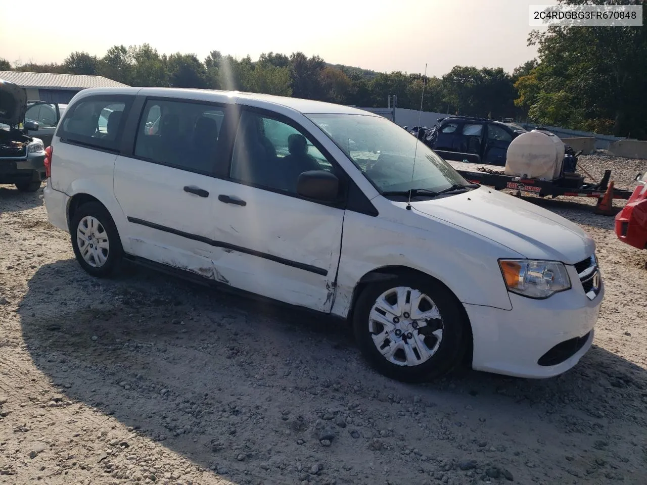 2015 Dodge Grand Caravan Se VIN: 2C4RDGBG3FR670848 Lot: 69315414