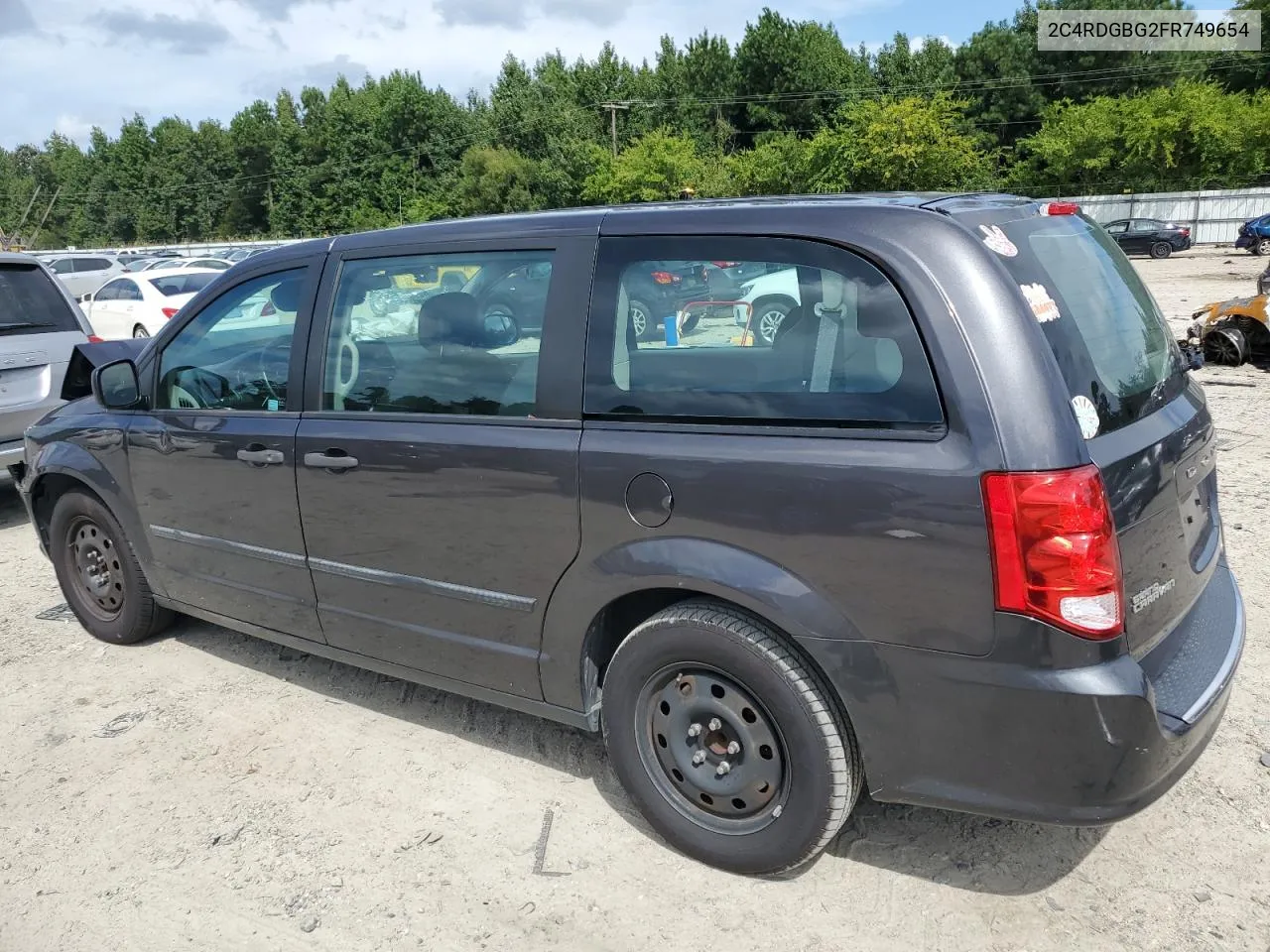 2015 Dodge Grand Caravan Se VIN: 2C4RDGBG2FR749654 Lot: 69920774